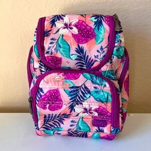 Lug Floral Cosmetic Bag - Pink and Purple